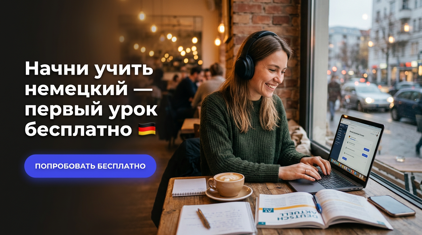 Начни учить немецкий — первый урок бесплатно
